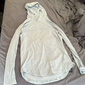 Lululemon drysense hoodie - heathered chambray - M